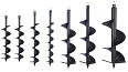 EARTH AUGER SINGLE SPIRAL DRILL BITS