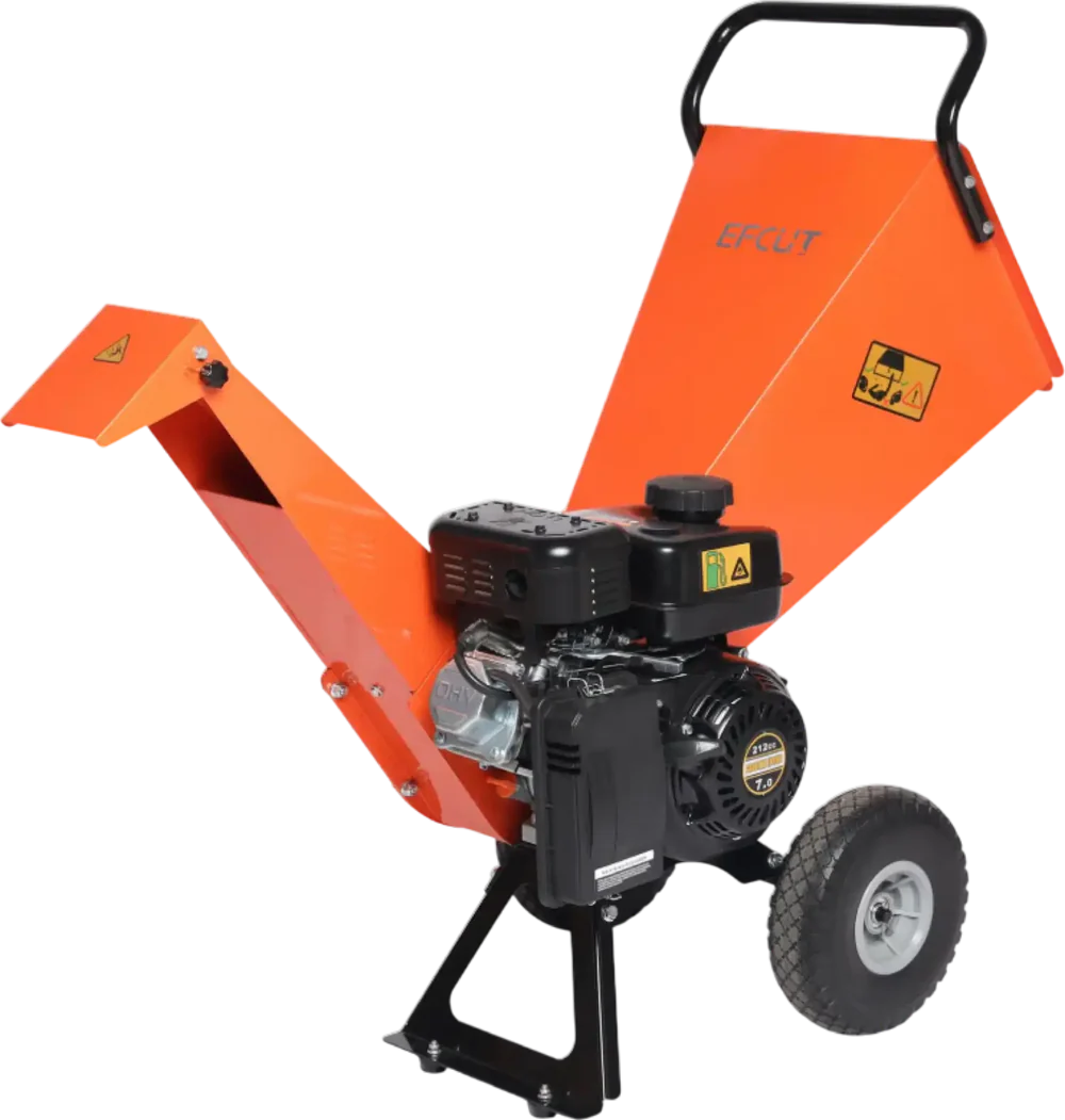 7 HP Mini Petrol Wood Chipper Shredder – Compact Direct Drive Machine for Garden & Farm Waste